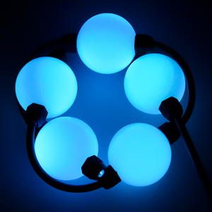 Boule LED DMX Spi, éclairage LED RGB, effets 3D, boule de cristal LED avec corde en acier, UCS1903, 50 mm, 6 LED, 24 V, boule de lumière LED <span class=keywords><strong>pixel</strong></span> - Product Image 4