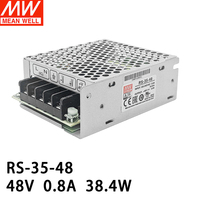 Alimentation à découpage RS-35 RS-15-3.3 5V 12V 24V 35W DC régulée pour contrôle industriel et éclairage, efficacité 76,5-88,5%