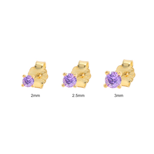 ROXI ชุดต่างหูเพชรซิคอนชุบทอง 18k 3 ชิ้น/ชุด สำหรับผู้หญิง เงินแท้ 925 เครื่องประดับสำหรับใช้ทุกวัน - Product Image 1