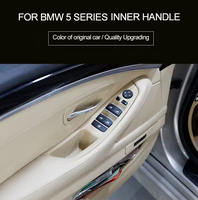 Lot de 4 poignées de tirage intérieures de porte de voiture (gauche et droite) beiges, noires ou couleur huître pour BMW Série 5 F10 F11 523i 525i 528i 530i