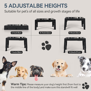 Nueva Versión de Comedero Elevado para Mascotas de Acero Inoxidable, Fácil de Limpiar, para Cachorros y Perros Mayores - Product Image 2