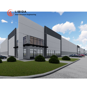 预制钢结构农场预制钢棚预制重型建筑热卷框架建筑预制仓库 - Product Image 3