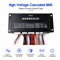 ECBMS 160S Baterai Lithium Tegangan Tinggi Cerdas BMS Power Bank PCBA EC-HV-MC1+EC-HV-SC9+Layar LCD 4.3 inci CAN RS485