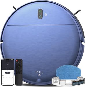 <span class=keywords><strong>Robot</strong></span> Aspiradora Inteligente Recargable con Control Wifi para Limpieza en Seco y Húmedo, <span class=keywords><strong>Robot</strong></span> Aspiradora con Autovaciado - Product Image 1