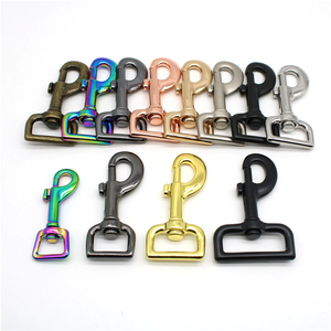 Chất Lượng Cao Karabiner Nhà Sản Xuất 15Mm/20Mm/25Mm/38Mm Kim Loại Clip Xoay Carabiner Snap Hook Xoay Carabiner Cho Con Chó Dây Xích