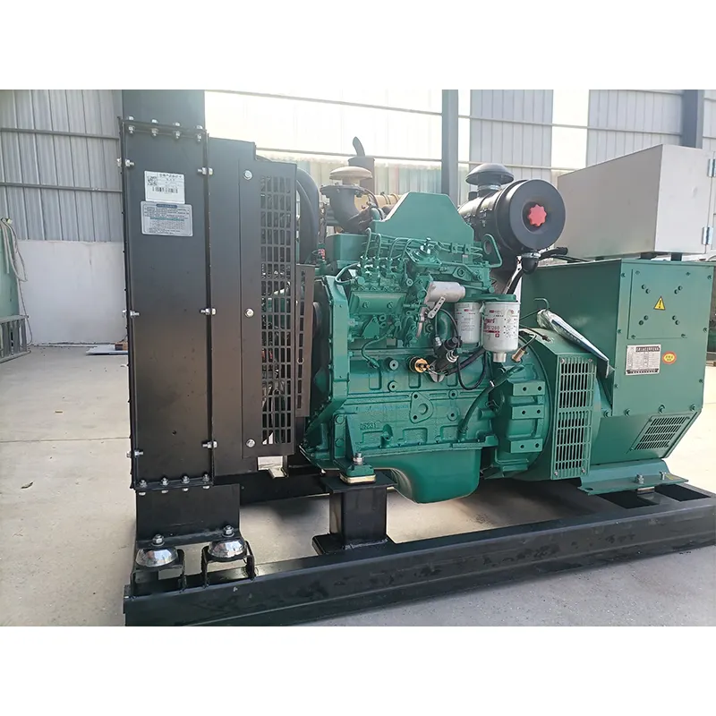 best sell second hand dongfeng cummins engine generator cummins generator muffler 4bta 50 kw cummins generator