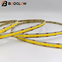 Bande LED COB flexible 2700K-6500K DC24V 624 LED, trois lignes, 8mm, 1.92cm découpable, CRI 90