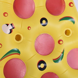 Mùa hè bên hồ bơi tùy chỉnh Pizza lát floatie người lớn hồ bơi đồ chơi PVC <span class=keywords><strong>Inflatable</strong></span> nổi Hàng nệm nước Mat - Product Image 3