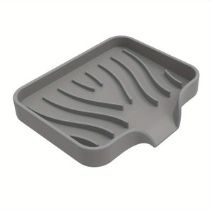 Bandeja de soporte de jabón de silicona autodrenante moderna, diseño de cascada fácil de limpiar, antideslizante para baño, <span class=keywords><strong>ducha</strong></span>, fregadero de cocina - Product Image 1