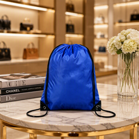 Sac à cordon personnalisé en gros, unisexe, en nylon, léger, en polyester, pour le shopping, la promotion et la gym
