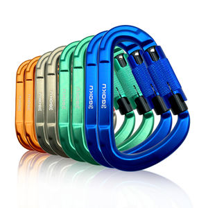 Gancho de <span class=keywords><strong>escalada</strong></span> tipo pera anodizado 25KN personalizado aleación de aluminio 7075 mosquetón de <span class=keywords><strong>escalada</strong></span> al aire libre mosquetón de aluminio - Product Image 1