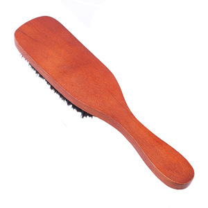 หวีขนหมูป่าทรงรี ด้ามไม้ สำหรับจัดแต่งทรงผมและดูแลเครา ยี่ห้อ Wanmei - Product Image 5