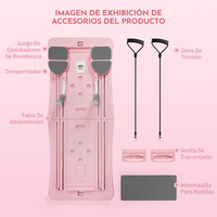 En stock en Espagne : Planche de Pilates Reformer durable, portable et pliable, équipement de fitness à domicile, alternative au tapis d'exercice pour l'entraînement du tronc