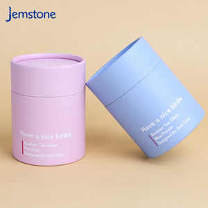 Usine en gros 100% papier cylindre biodégradable recyclé peut rond emballage boîte de tube en papier cadeau - Product Image 4