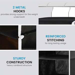 2024 Hot Selling Stylish Design Durable Dustproof Organizer Hanging Wall Storage Pockets With 6 Side Mesh Bags - Product Image 5