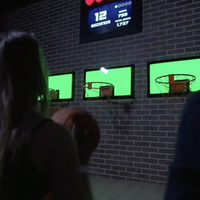 SQactivaPlay US Hot Sale Indoor Sport Interactive Game Led Light Arena Technicolor Basketball Shoot Activate Game Amusement Park