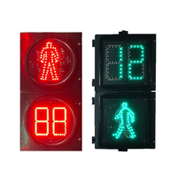 Feu de signalisation LED de 300 mm avec compte à rebours