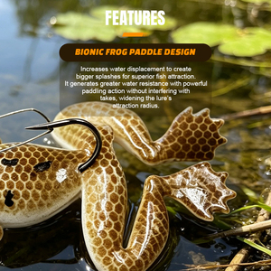 Esca Realistica in Plastica Morbida a Forma di Rana Selco, Esca <span class=keywords><strong>da</strong></span> <span class=keywords><strong>Pesca</strong></span> Anti-Intravento per la <span class=keywords><strong>Pesca</strong></span> al Snakehead - Product Image 4