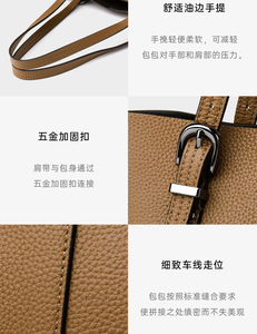 Sac à main en cuir de vachette de luxe pour femme, sac à bandoulière de créateur, sacs à main et pochettes de marque personnalisés - Product Image 5