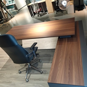 Bureau de direction en bois moderne et simple, prix d'usine, mobilier commercial, table de bureau pour manager/chef - Product Image 5