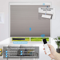 Stores alvéolaires horizontaux modernes à batterie lithium-ion rechargeable, contrôle via application Wi-Fi Alexa pour salon et chambre à coucher