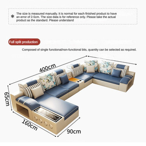 Hot Selling Loungeset Sofa Set Woonkamermeubilair Goede Kwaliteit Fabrieksprijs Eenvoudig Design 7-zits Lederen Sofa's Bank - Product Image 6