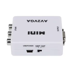 Konverter Video AV2VGA Adaptor AV Ke VGA