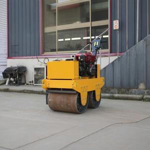Gehen hinter Einzel trommel Vibrations kompressor Motor kleine Walze Verdichter Hand kompakte Mini-Straßen walze