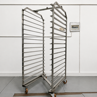 Chariot de boulangerie en acier inoxydable sur mesure, type Z, pour présentation de pain, chariots de four rotatifs robustes pour usine de boulangerie