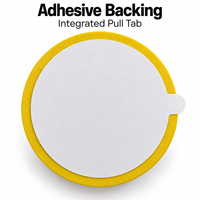 Support mural adhésif en plastique pour raquette de pickleball, sans perçage, support de raquette rond, organisateur de rangement compact pour la maison