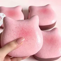 Produit Populaire : Jouet Squishy Mignon Chat Toast Kawaii en Mousse PU OEM Anti-Stress Emballé Individuellement Zoey Squishy