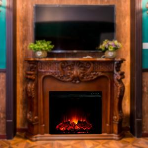 Cheminée électrique Guangdong, Cheminée électrique à double face en verre de 26 pouces avec insert pour poêle à <span class=keywords><strong>bois</strong></span>/ - Product Image 4