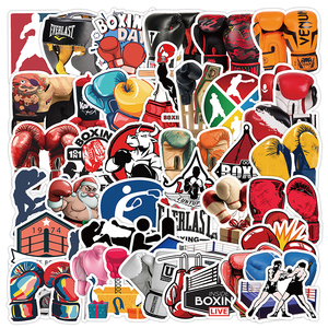 Pegatinas de Boxeo HOYO, 50 Piezas/Juego, Guantes de Boxeo, Golpe, KO, Potencia, Campeón, Cinturón, Calcomanías - Product Image 4