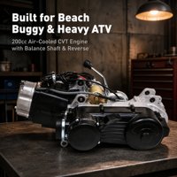 Ensemble Moteur de Moto Quad Buggy ATV 200cc GY6 CVT avec Engrenage Inverse, Arbre d'Équilibrage et Refroidissement par Air (OEM/ODM)