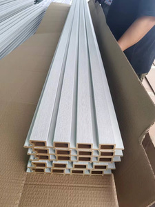 Trong nhà ngoài trời <span class=keywords><strong>WPC</strong></span> tường ốp Panel-Trắng PVC co-đùn chống thấm UV bảo vệ vật liệu xây dựng - Product Image 2