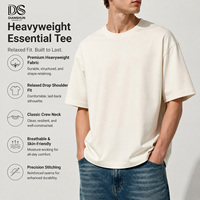 T-shirt décontracté pour homme à col rond, blanc uni, imprimé, design personnalisé, haute qualité, 100% coton, écologique, respirant, 230 grammes