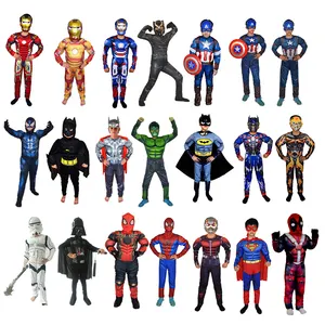 anime cosplay costume garçon Suppliers-Vêtements d'halloween pour enfants, combinaison chauve-souris Spiderman pour garçons, costumes Cosplay Anime, nouvelle collection