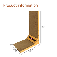 Planche à gratter murale en forme de L personnalisée en gros Planche à gratter pour chat en sisal Planche à gratter pour chat en carton
