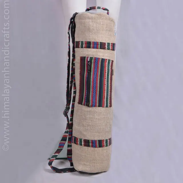Stuoia di Yoga borsa per il trasporto di canapa eco-friendly fionda mat carry bag di vendita caldo tendenza di yoga cotone canapa sacchetto HYB 2001 b