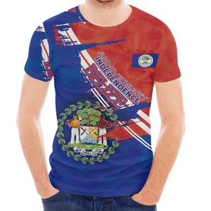 Prodotti di tendenza esclusivi di personalizzazione Belize grandi dimensioni sfuse moda classica HD <span class=keywords><strong>t</strong></span>-<span class=keywords><strong>shirt</strong></span> da uomo stampa su richiesta - Product Image 5