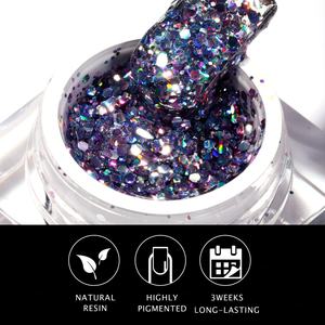 JTING High Quality Shiny 9 Colors <b>Reflective</b> <b>Glitter</b> <b>Gel</b> Nail <b>Polish</b> OEM Free Sample Customize 5g Jars <b>Glitter</b> Disco <b>Gel</b> <b>Polish</b> - Product Image 5