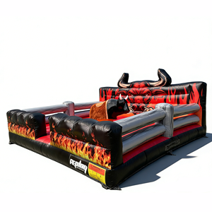 Taureau mécanique gonflable en forme <span class=keywords><strong>de</strong></span> ballon <span class=keywords><strong>de</strong></span> football EASUFUN pour jeux <span class=keywords><strong>de</strong></span> carnaval et corridas espagnoles - Product Image 2