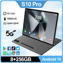 Tablette <span class=keywords><strong>PC</strong></span> Top S10 Pro 5G avec carte SIM activée, compatible tous réseaux, Android avec <span class=keywords><strong>Google</strong></span> <span class=keywords><strong>Play</strong></span>, Wi-Fi, double système, 8+256 Go, prix bas - Product Image 4