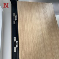 Kunci pintu depan merek terbaik apartemen pintu api kayu perumahan Aluminium pintu masuk depan