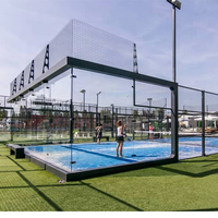 Canchas de Pádel Super Panorámicas para Exteriores, Cancha de Pádel Personalizada de Fábrica, Cancha de Tenis de Lujo