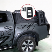 Support de marchepieds en acier au manganèse pour benne de pick-up, compatible avec le toit rigide et la boîte arrière, installation sans perçage, étanche, pour Ford Maverick