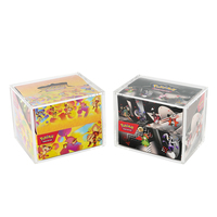 Boîte de rangement pour cartes à collectionner en acrylique transparent de haute qualité avec couvercle magnétique robuste pour la protection des cartes