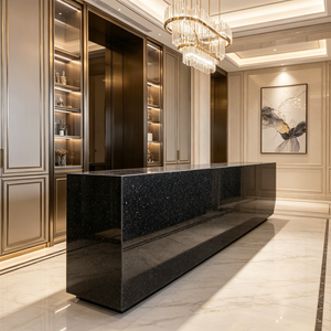 <span class=keywords><strong>Lastre</strong></span> di Granito Nero Galaxy di Alta Qualità, Lucidate, in <span class=keywords><strong>Pietra</strong></span> <span class=keywords><strong>Naturale</strong></span> per Piani Cucina, Pareti, Pavimenti, Bagni, Interni ed Esterni - Product Image 5