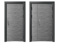 Porte intérieure extérieure de sécurité d'acier inoxydable pour l'usage extérieur d'hôpital de hall d'entrée de villa