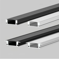 Profilé en aluminium LED de haute qualité pour bande lumineuse, profilé en aluminium LED pour cloison sèche, bande lumineuse LED